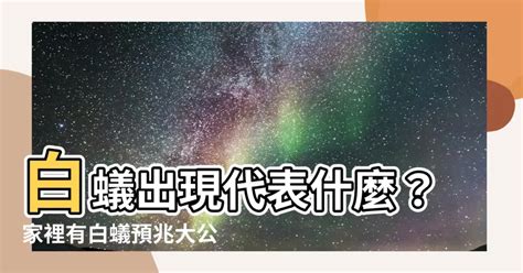 白蟻 出現 代表 什麼 風水|白蟻跡象有哪些？白蟻入侵自救3招，家裡出現白色螞蟻這樣防治！